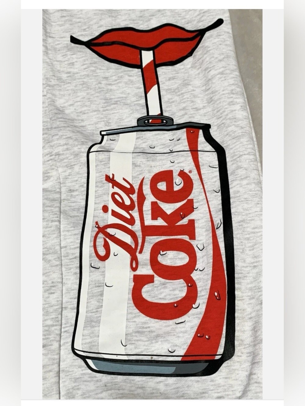 Diet Coke Graphic Gray Sweatpants, NWT, Sz XXL - Picture 5 of 9